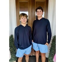 Southern Tide Coastal Breeze Perf Hoodie - Caviar Black
