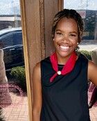 Red Pearl Clasp Scarf Necklace