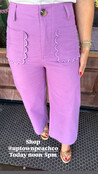 Lavender Lane Scallop Pants