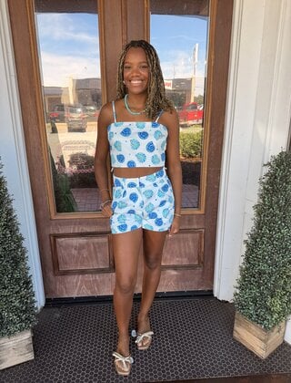 Ocean Whimsy Pull-On Shorts