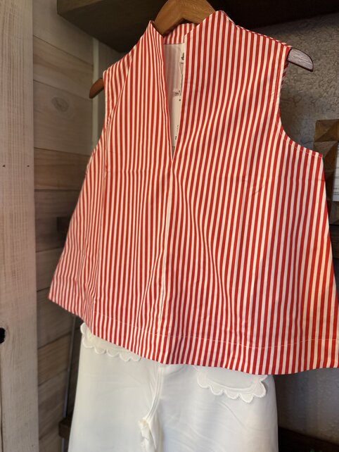 Summer Stripes Tank - Red