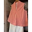 The Uptown Peach Summer Stripes Tank - Red