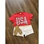 The Uptown Peach USA Daisy Tee