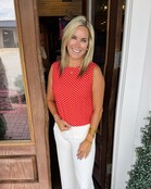 Palmer Polka Dot Sleeveless Top