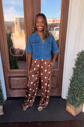 Chocolate Kiss Polka Dot Pants