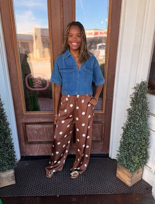 Chocolate Kiss Polka Dot Pants