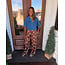 The Uptown Peach Chocolate Kiss Polka Dot Pants