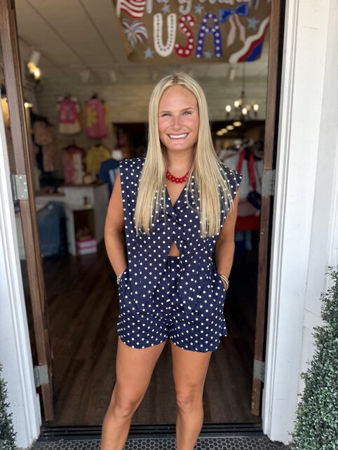Polka Dot Romper