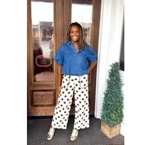 Scalloped Dot Darling Pants