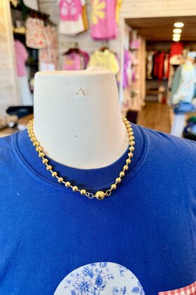 Bubble & Bar Charm Necklace