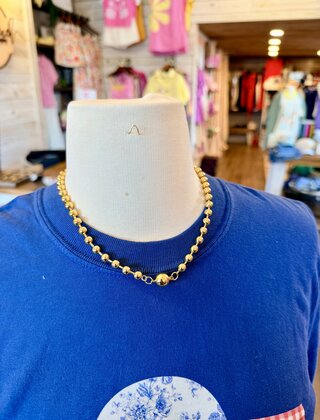 Bubble & Bar Charm Necklace