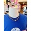 The Uptown Peach Bubble & Bar Charm Necklace