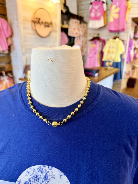 Bubble & Bar Charm Necklace
