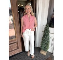 Scalloped Pocket Dress Pants
