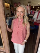 Summer Stripes Tank - Red