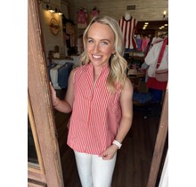 Summer Stripes Tank - Red