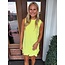 The Uptown Peach Lime Sorbet Dress