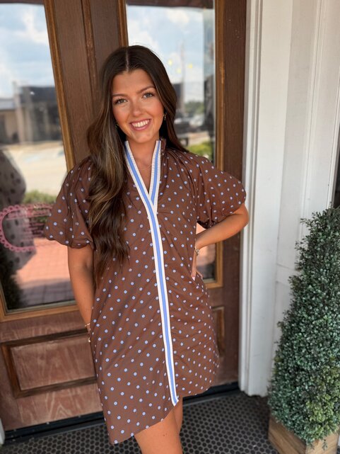 Bluebell Dot Mini Dress