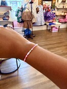 Beaded Blondes Kids Hot Pink and Lilac Sprinkle Bracelet