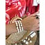 The Uptown Peach Beaded Blondes Bella Pearl Bracelet
