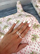 Beaded Blondes Jamie Pearl Ring 7/8