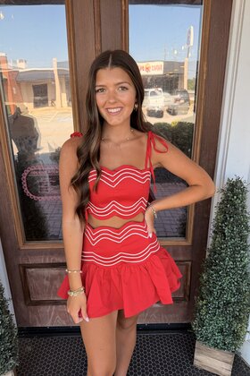 Scalloped Sweetheart Skirt