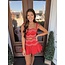 The Uptown Peach Scalloped Sweetheart Skirt