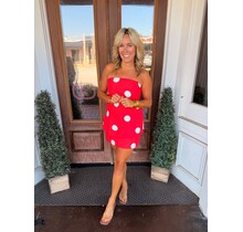 Dotted in Red Skirt