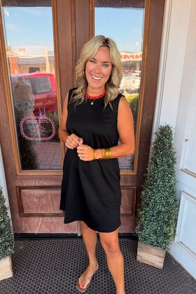 On the Go Black Dress