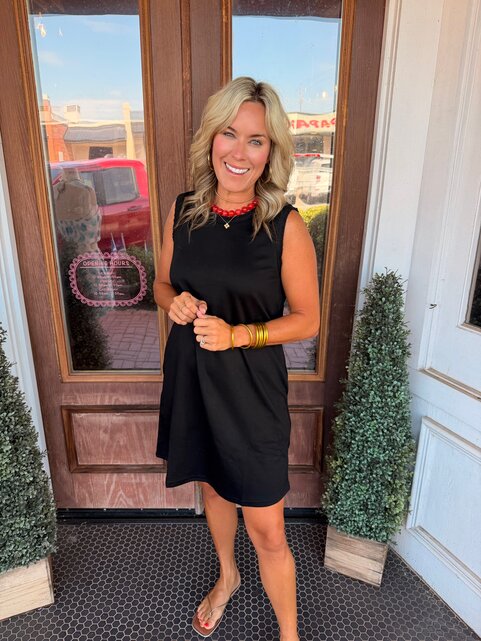 On the Go Black Dress