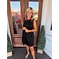 The Uptown Peach On the Go Black Dress
