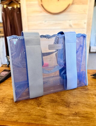 Case-Mate Jelly Tote - Carolina Blue Crochet Wave