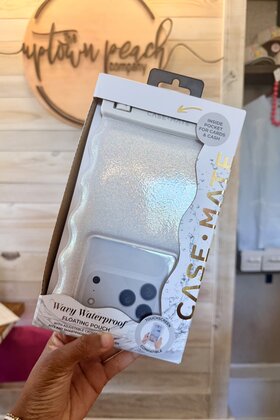 Case-Mate Wavy Waterproof Floating Pouch - Large - Ivory Twinkle