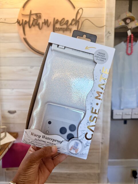 Case-Mate Wavy Waterproof Floating Pouch - Large - Ivory Twinkle