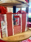 Case-Mate Jelly Tote - Clear Cherry Gingham Eyelet Ruffle