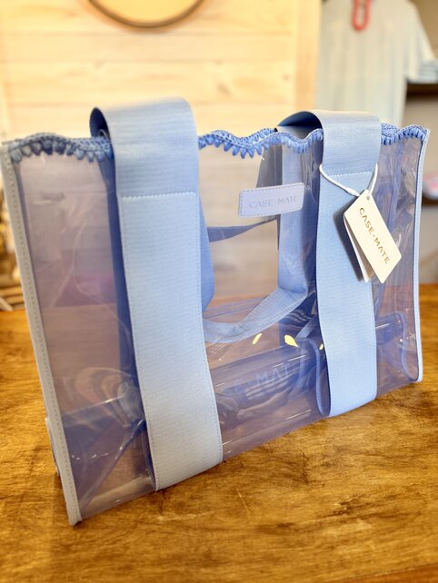 Case-Mate Jelly Tote - Carolina Blue Crochet Wave