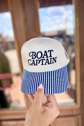 Boat Captain Striped Hat
