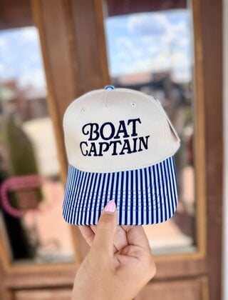 Boat Captain Striped Hat