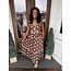 The Uptown Peach Dottie Darling Dress