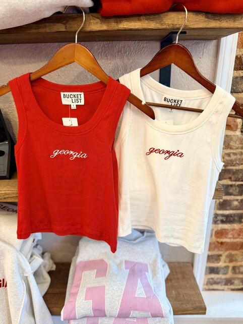 Georgia Girl Ribbed Tank Top