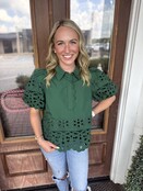 The Eyelet Detail Top