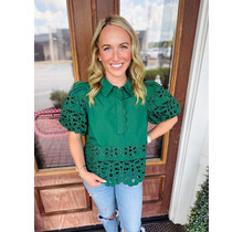 The Eyelet Detail Top