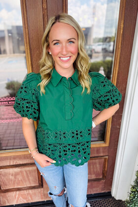 The Eyelet Detail Top