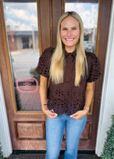 The Eyelet Detail Top