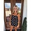 The Uptown Peach Classic Polka Top