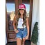 The Uptown Peach Polka Dot Hat