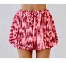 Gingham Bubble Skirt