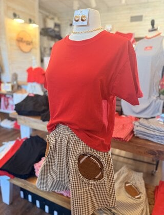 The Touchdown Gingham Shorts