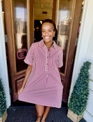 Brittany Burgundy Dress