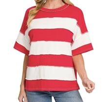 Ruby Striped Tee